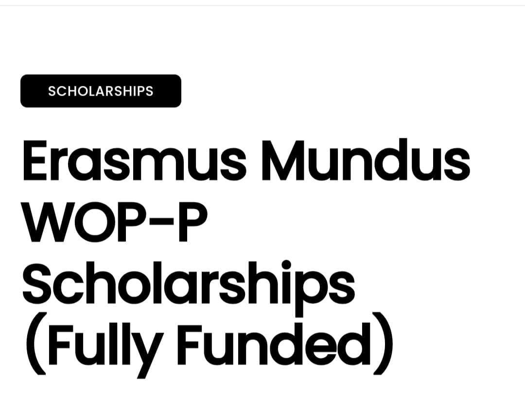 ScholarshipsErasmus Mundus WOP-P Scholarships (Fully Funded)