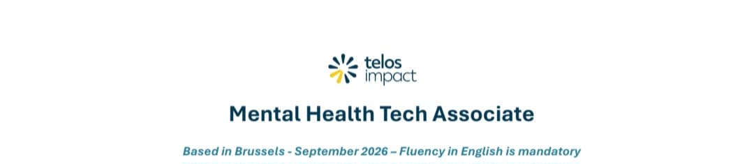 Telos Impact is looking for Mental Health Tech Associate