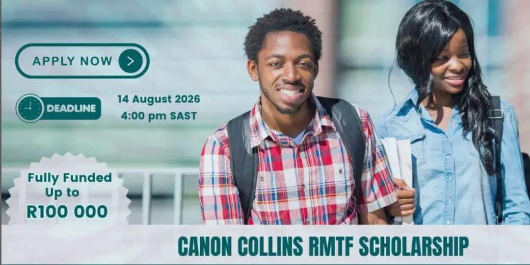 CANON COLLINS RMTF SCHOLARSHIPS 2027 FOR POSTGRADUATE (MASTERS & PhD) Study in SOUTH AFRICA (FULLY FUNDED)*