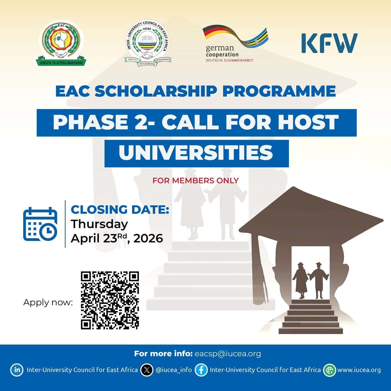 Call for Universities: Host Students Under Phase II of the EAC Scholarship Programme