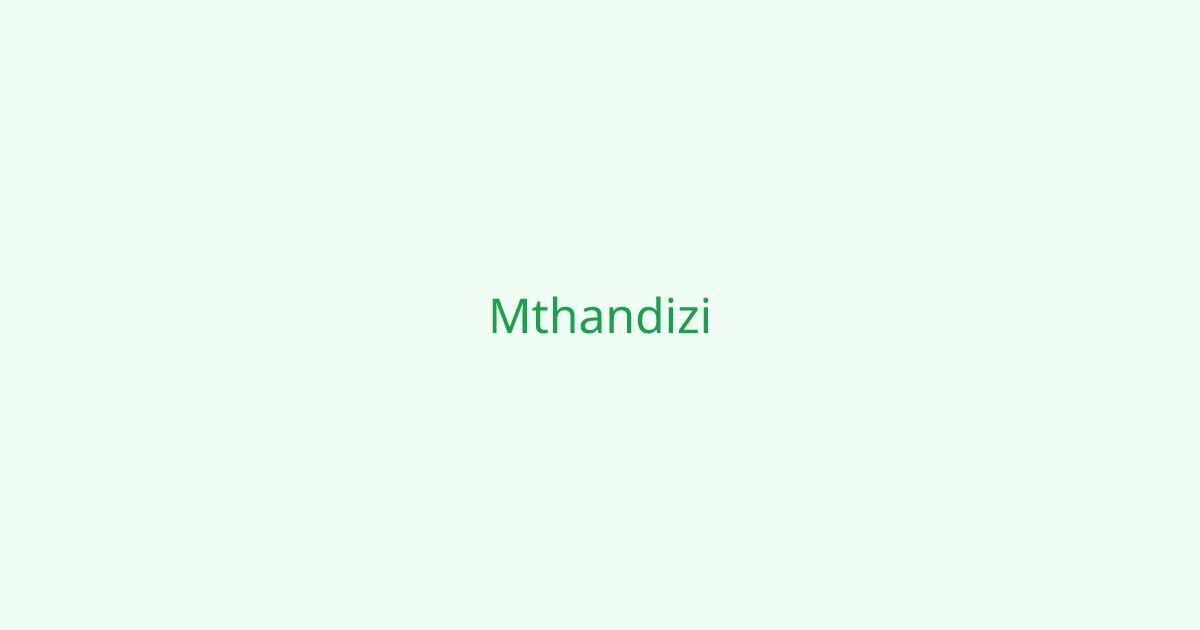 DATABASE OFFICER | Mthandizi